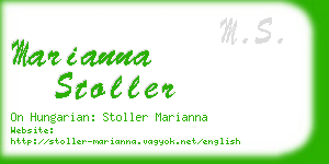 marianna stoller business card